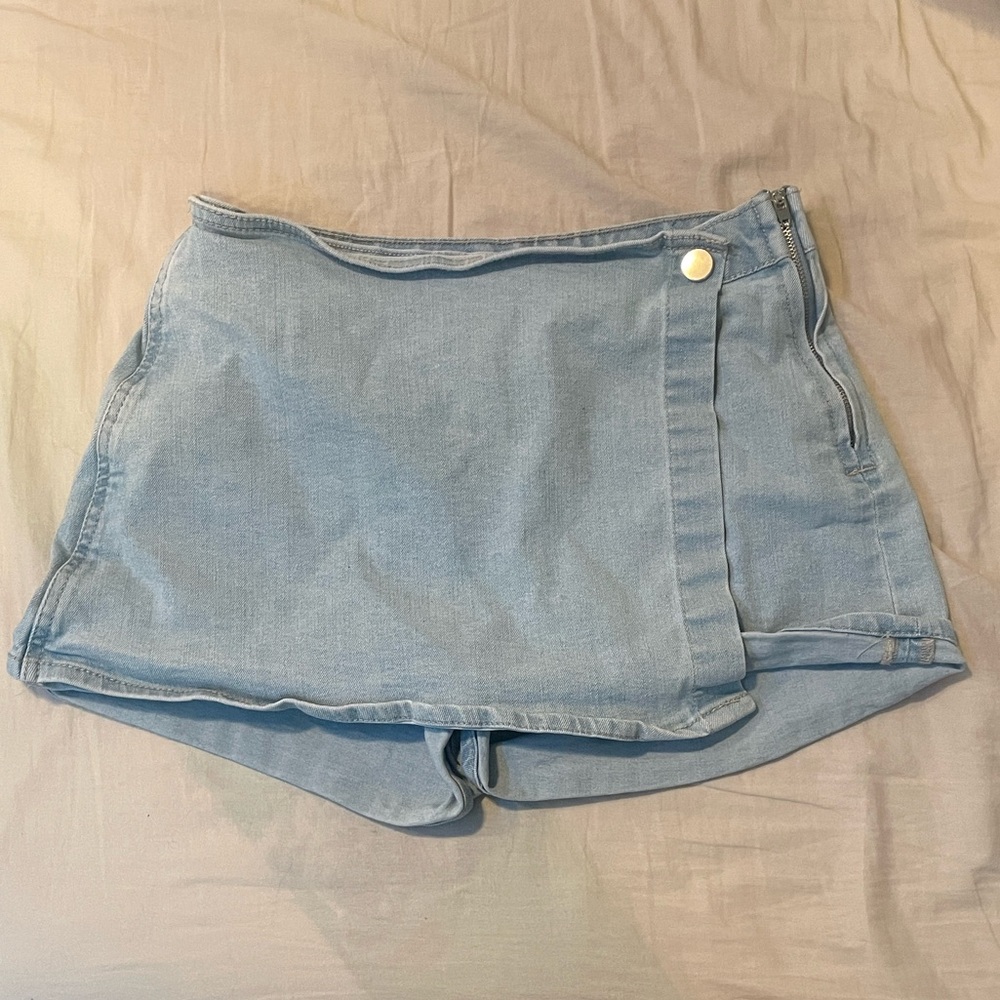 Love Tree Blue Skirt Wrap-Style Bottoms